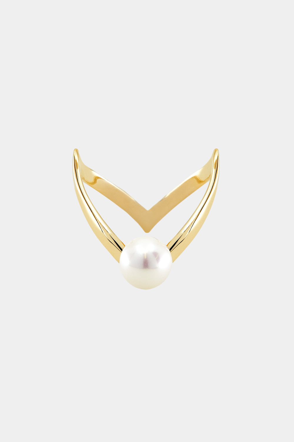 En Pointe Pearl Ring | 9K Yellow Gold| Natasha Schweitzer