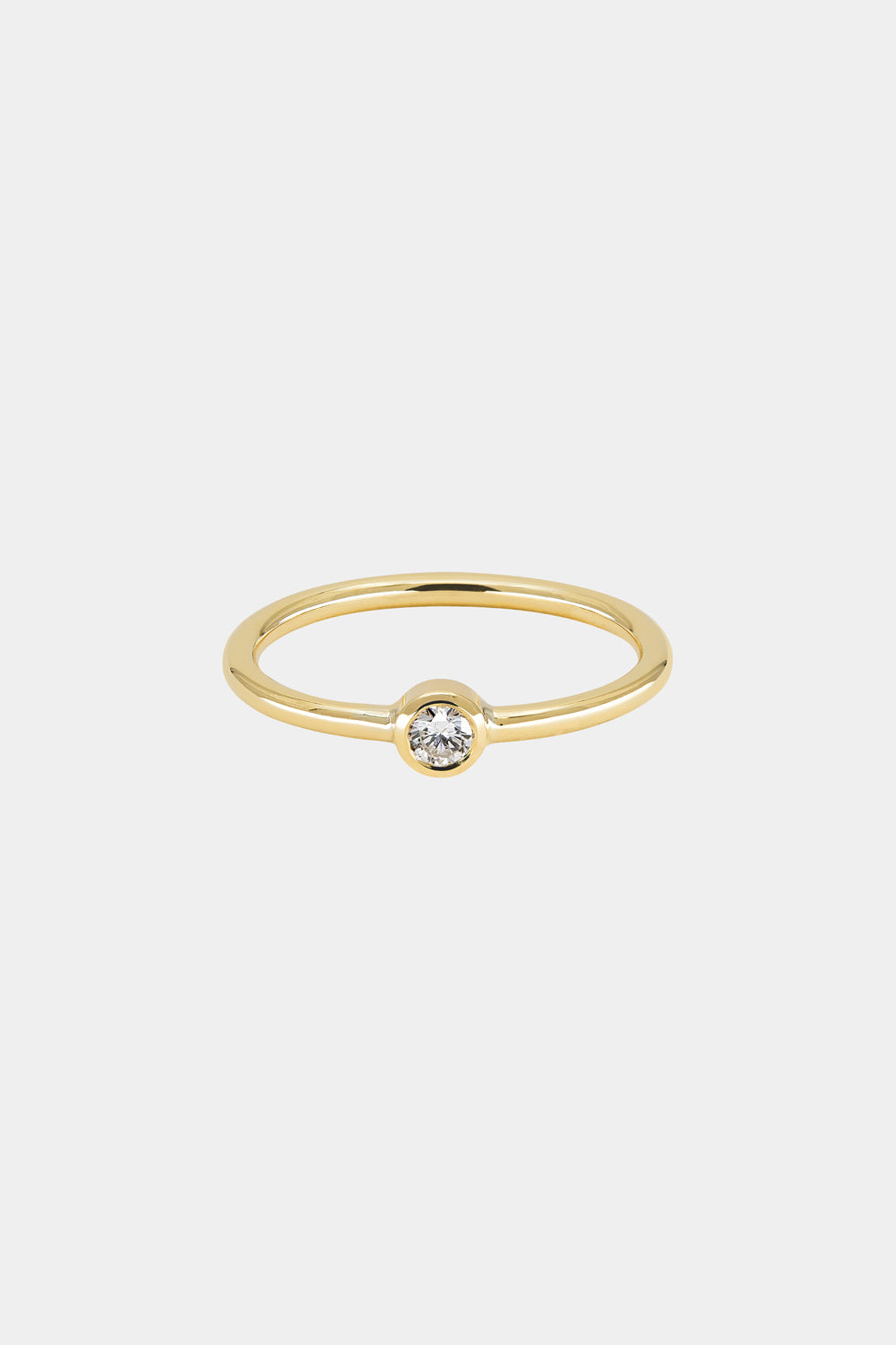 Mini Diamond Ring | 9K Yellow Gold
