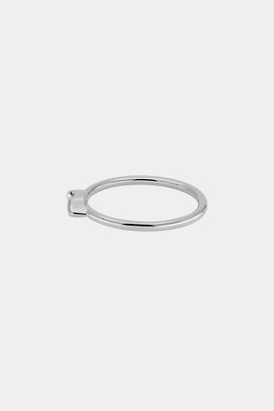 Mini Marquise Diamond Ring | 9K White Gold | Natasha Schweitzer