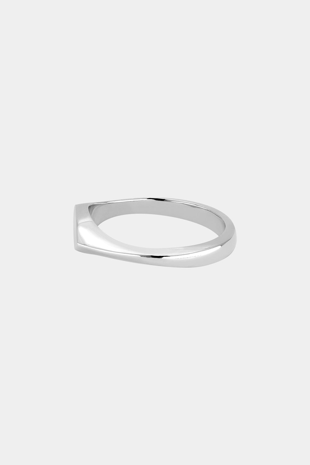 Mini Marquise Signet Ring | White Gold| Natasha Schweitzer