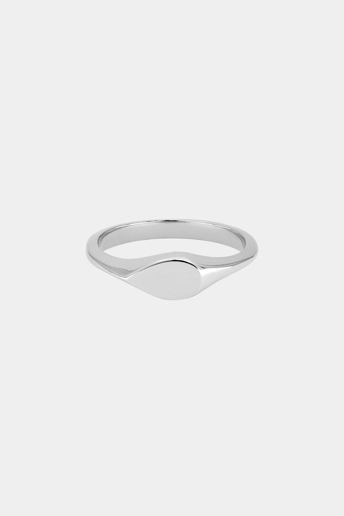 Mini Pear Signet Ring