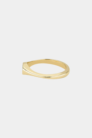 Mini Pear Signet Ring | Yellow Gold | Natasha Schweitzer