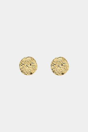 Coin Studs | 9K Yellow Gold | Natasha Schweitzer
