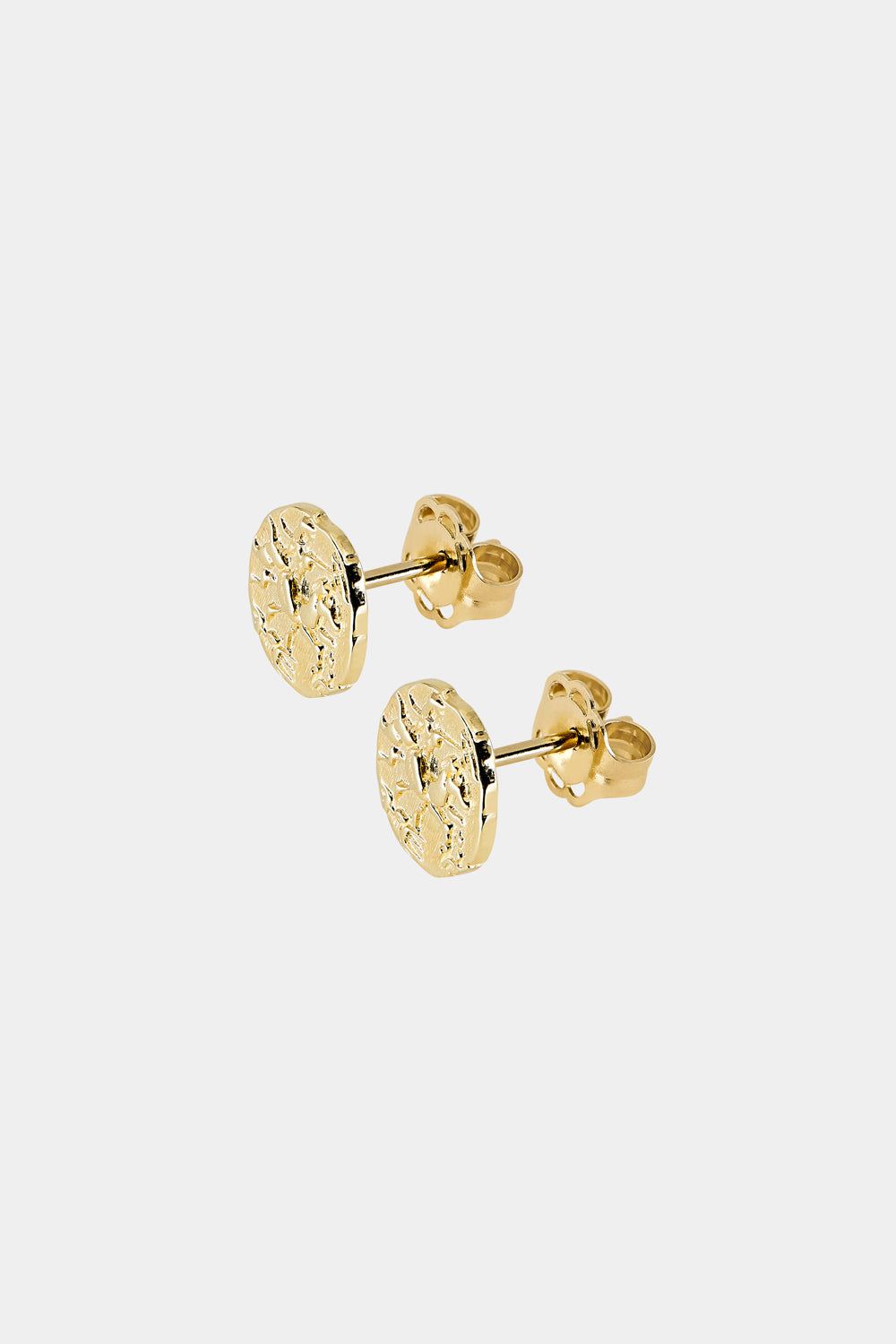 Coin Studs | 9K Yellow Gold| Natasha Schweitzer