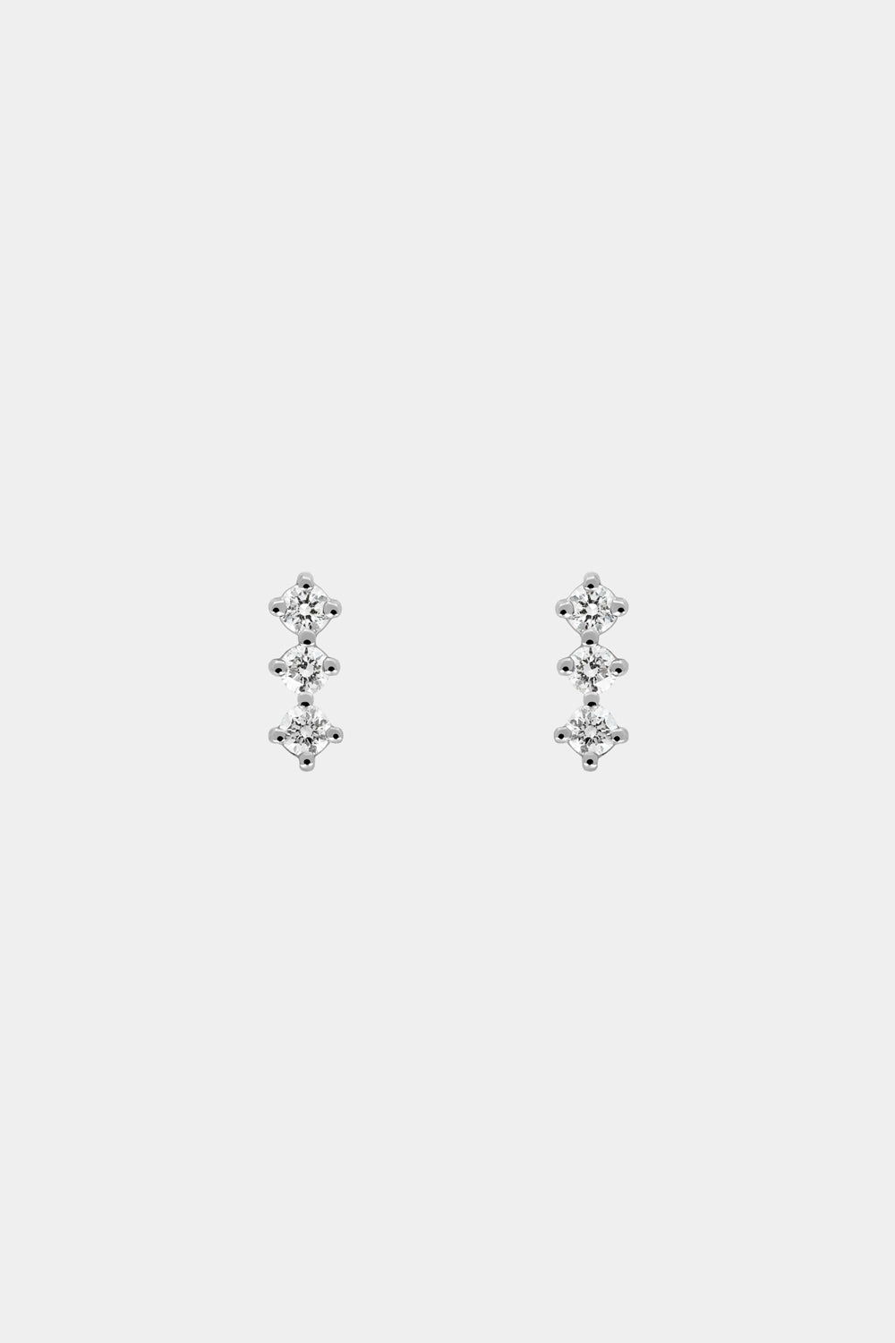 Buttercup Diamond Bar Earrings | White Gold| Natasha Schweitzer