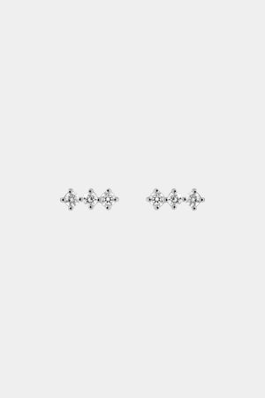 Buttercup Diamond Bar Earrings | White Gold | Natasha Schweitzer
