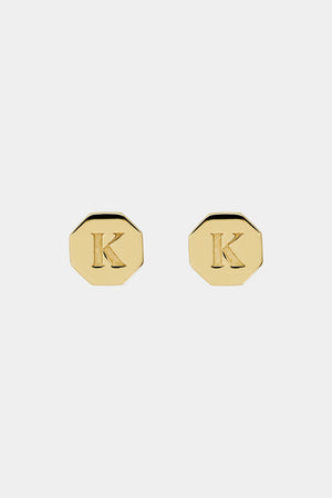 Letter Earrings | 9K Gold | Natasha Schweitzer
