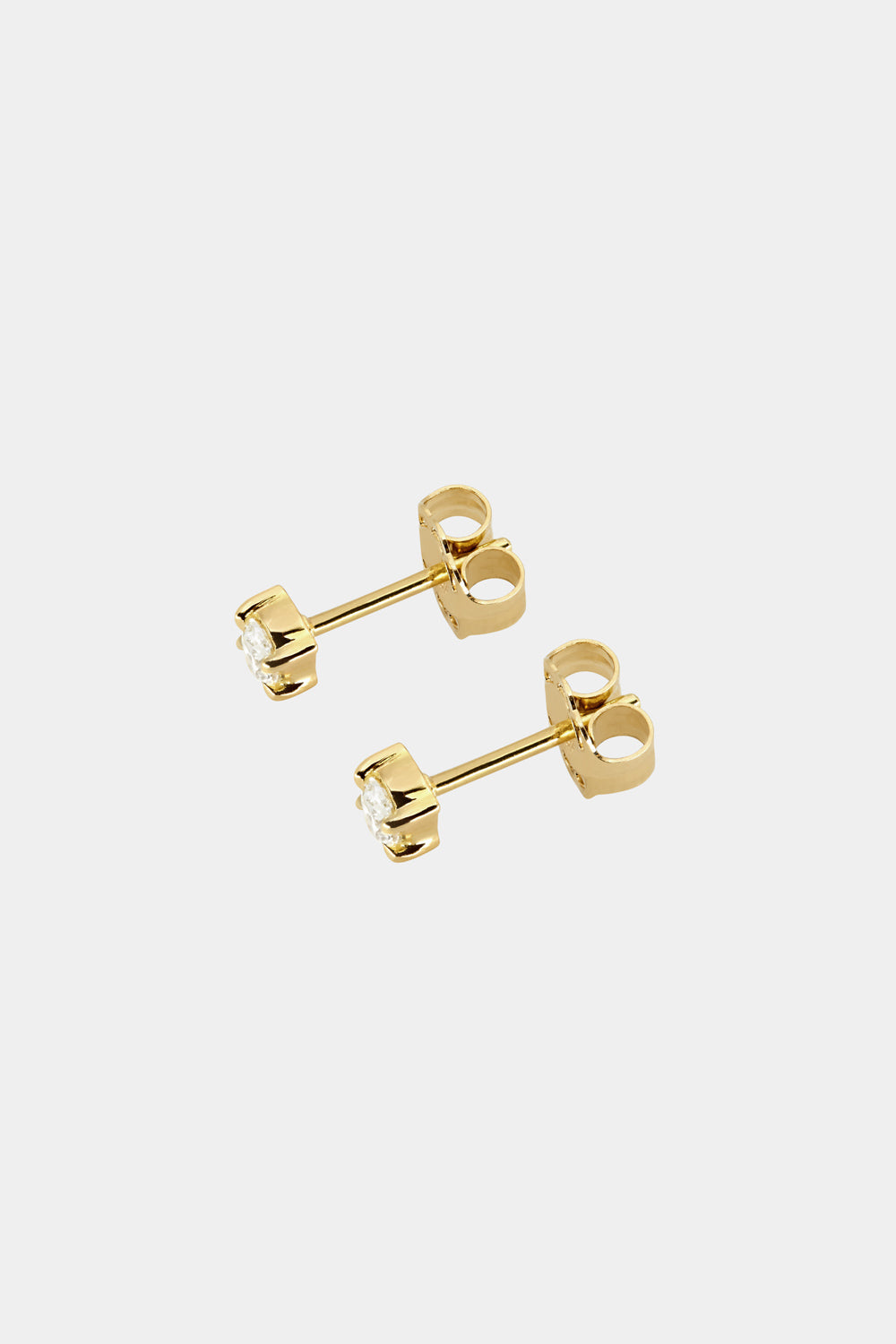 Oval Diamond Studs | 18K Yellow Gold| Natasha Schweitzer