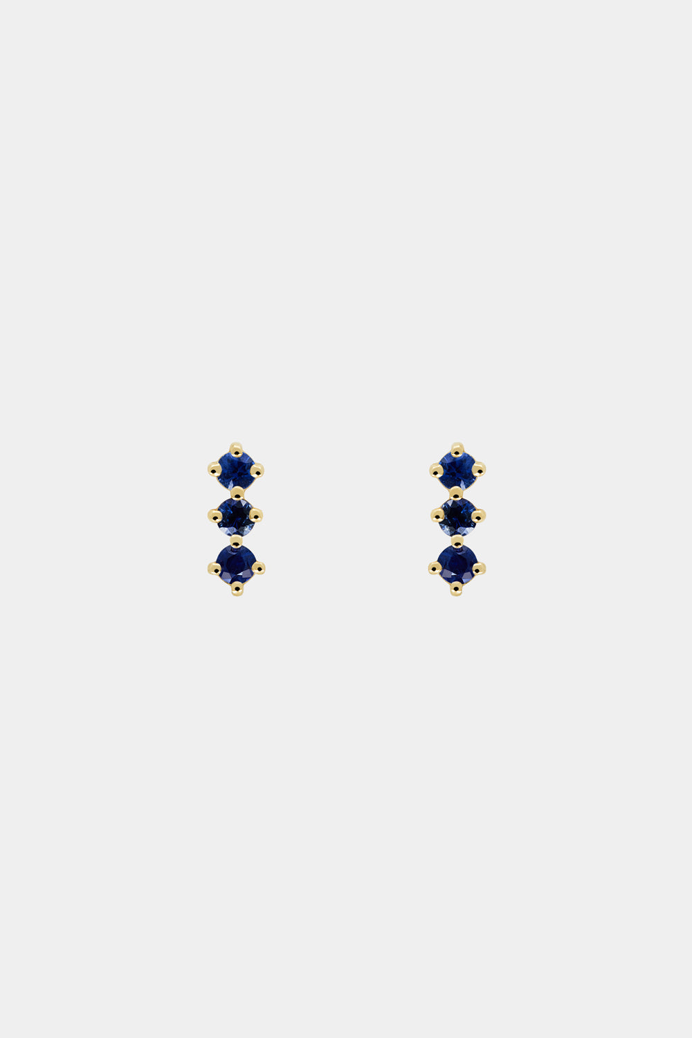 Buttercup Sapphire Bar Studs | Yellow Gold| Natasha Schweitzer