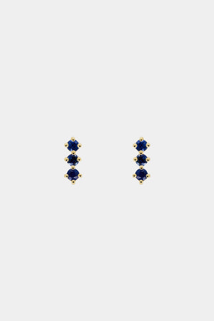 Buttercup Sapphire Bar Earrings | Yellow Gold | Natasha Schweitzer