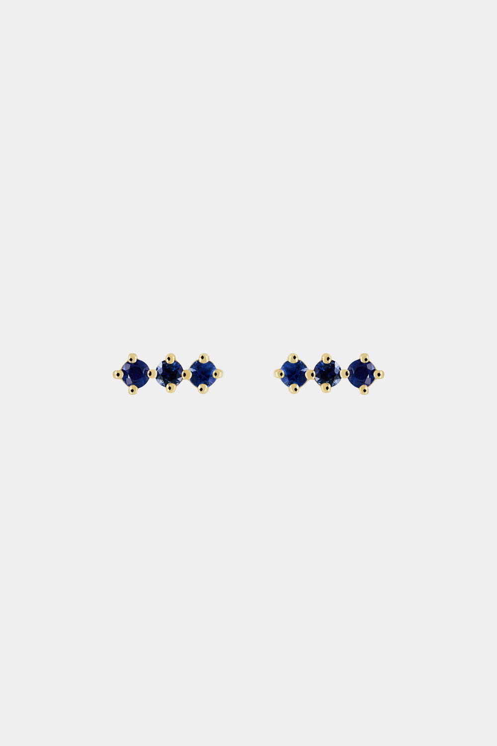 Buttercup Sapphire Bar Earrings | Yellow Gold