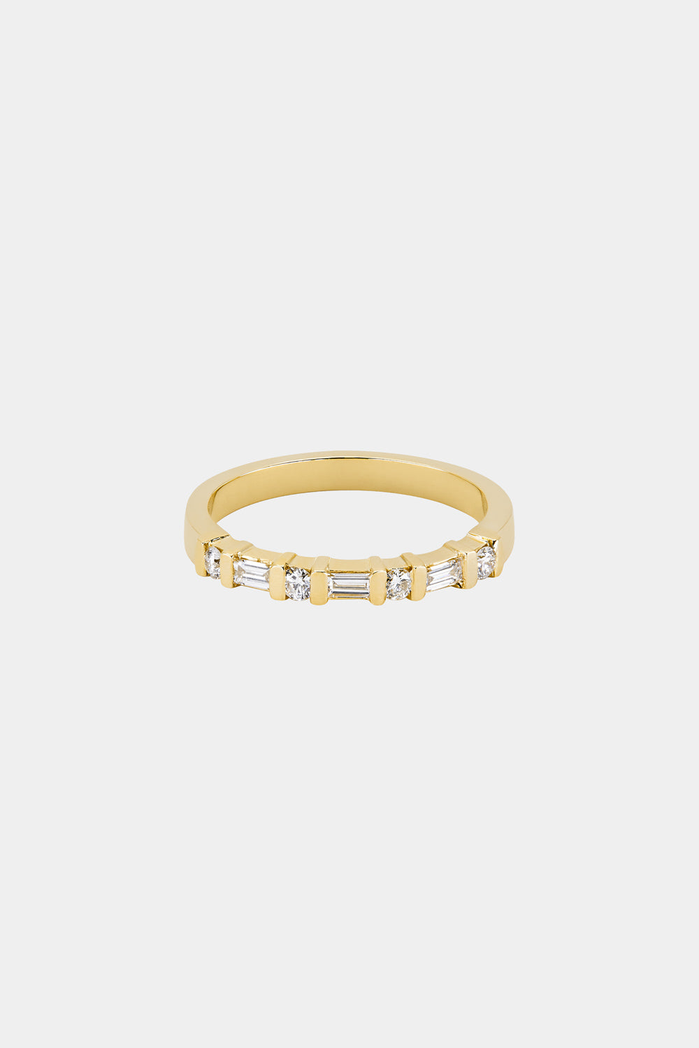 Diamond Baguette Ring | Yellow Gold