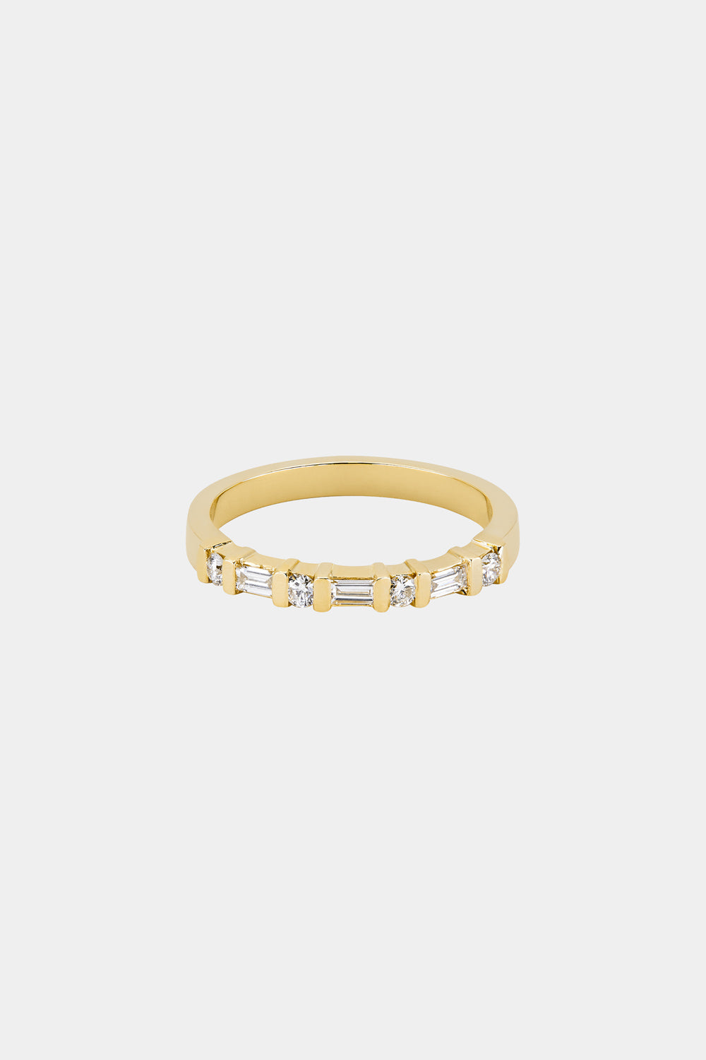 Baguette Diamond Ring | Yellow Gold| Natasha Schweitzer