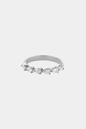 Pear Diamond Ring | 18K White Gold | Natasha Schweitzer