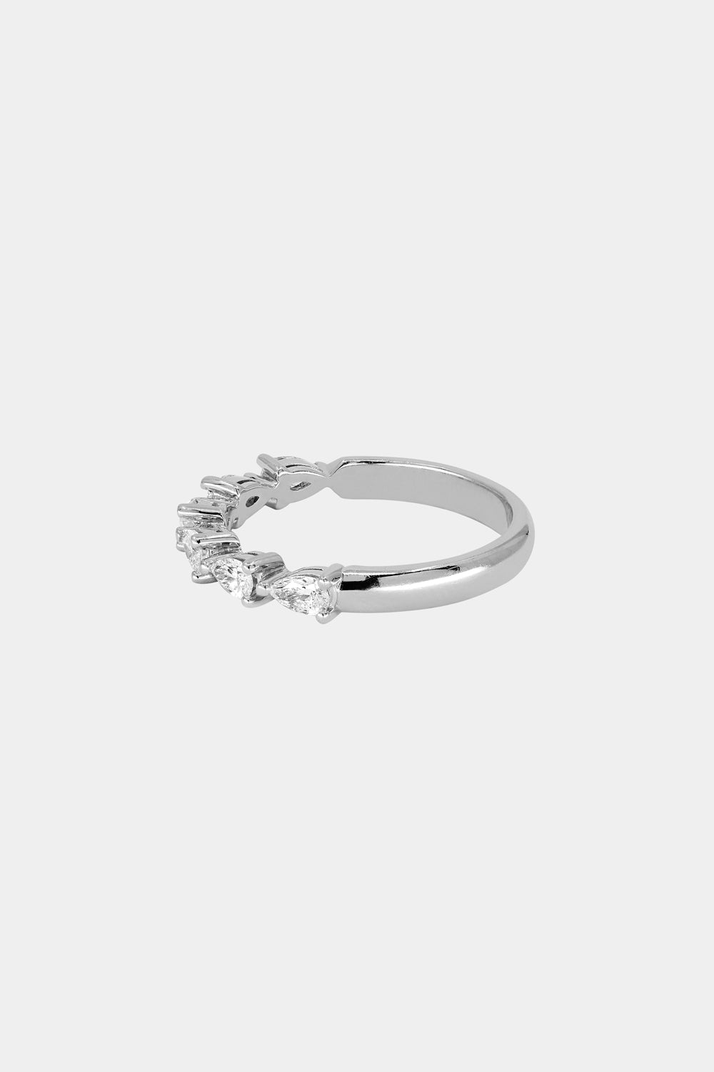 Pear Diamond Ring | 18K White Gold| Natasha Schweitzer