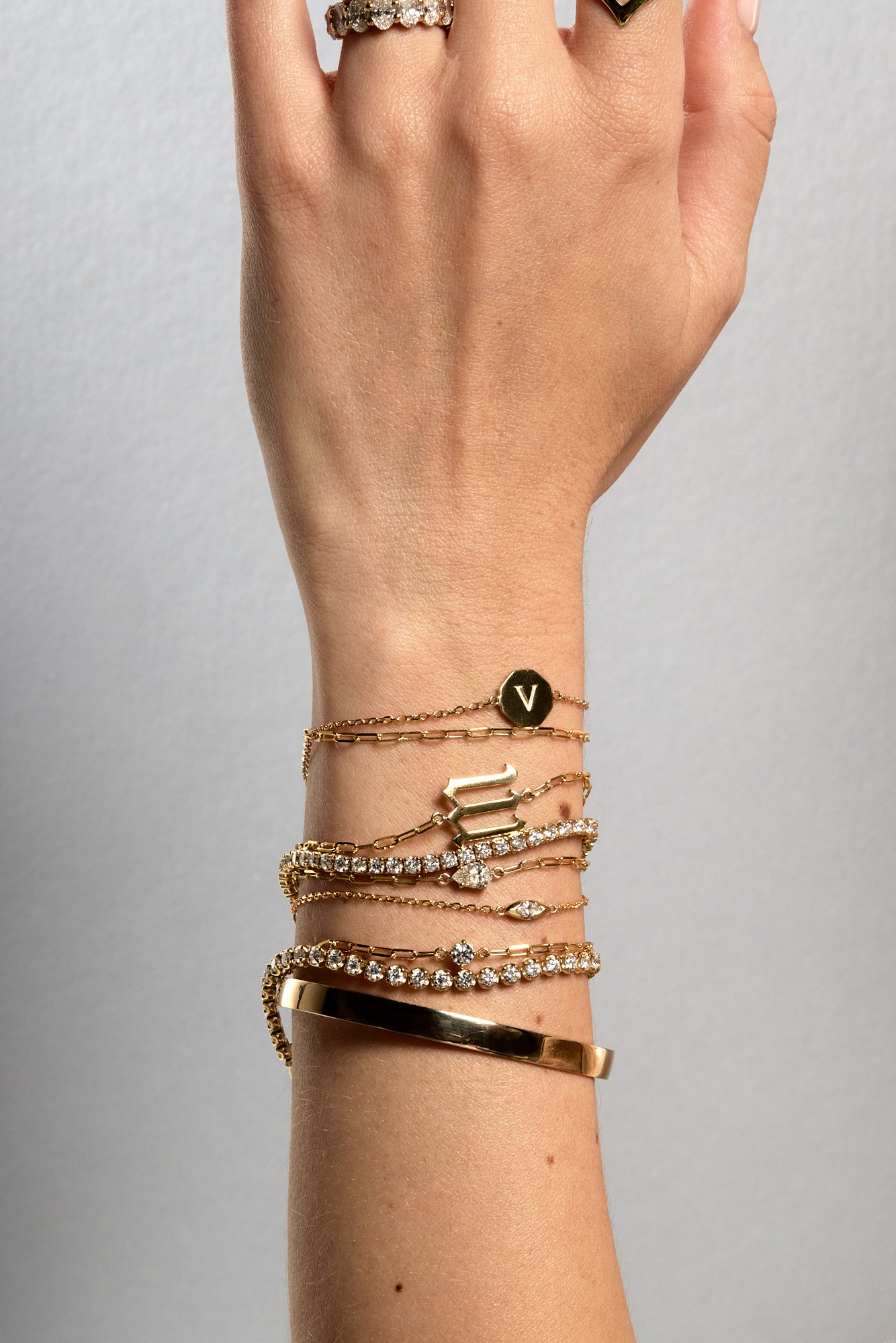 Mina Round Diamond Bracelet | 18K Yellow Gold