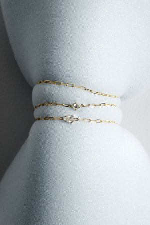 Mina Pear Bracelet | White Gold | Natasha Schweitzer