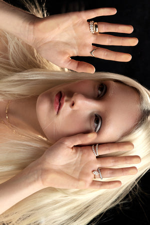 Double Band Georgie Ring | 18K Yellow Gold | Natasha Schweitzer