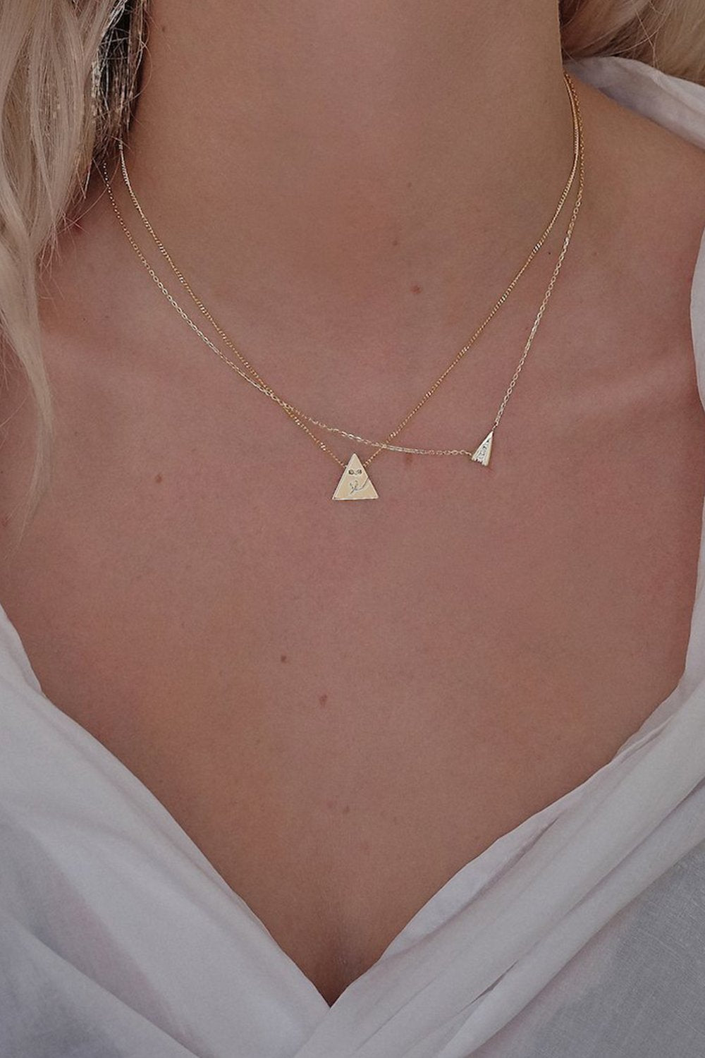Air Element Necklace | 9K Gold| Natasha Schweitzer