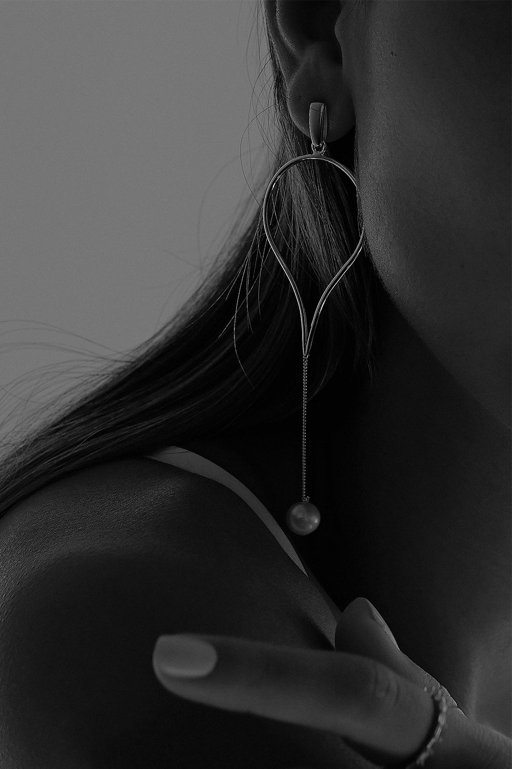Aqua Drop Earrings | Silver| Natasha Schweitzer