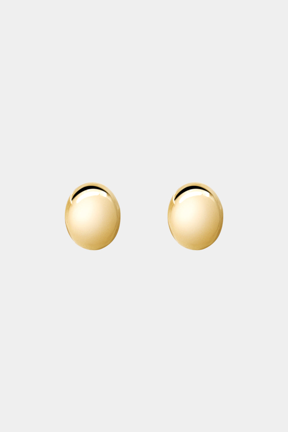 Vivienne Large Oval Studs | 9K Yellow Gold