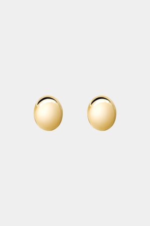 Vivienne Large Oval Studs | 9K Yellow Gold | Natasha Schweitzer