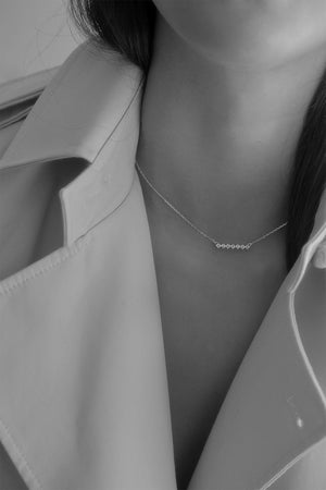 Buttercup Diamond Necklace | 18K White Gold | Natasha Schweitzer
