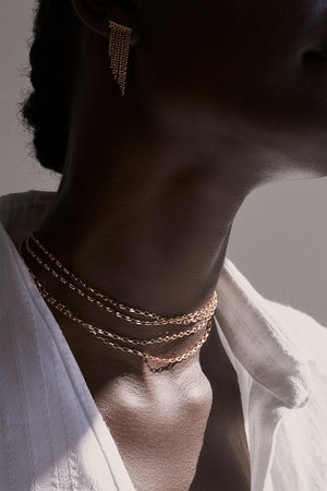 Bella Necklace | 9K Yellow Gold | Natasha Schweitzer