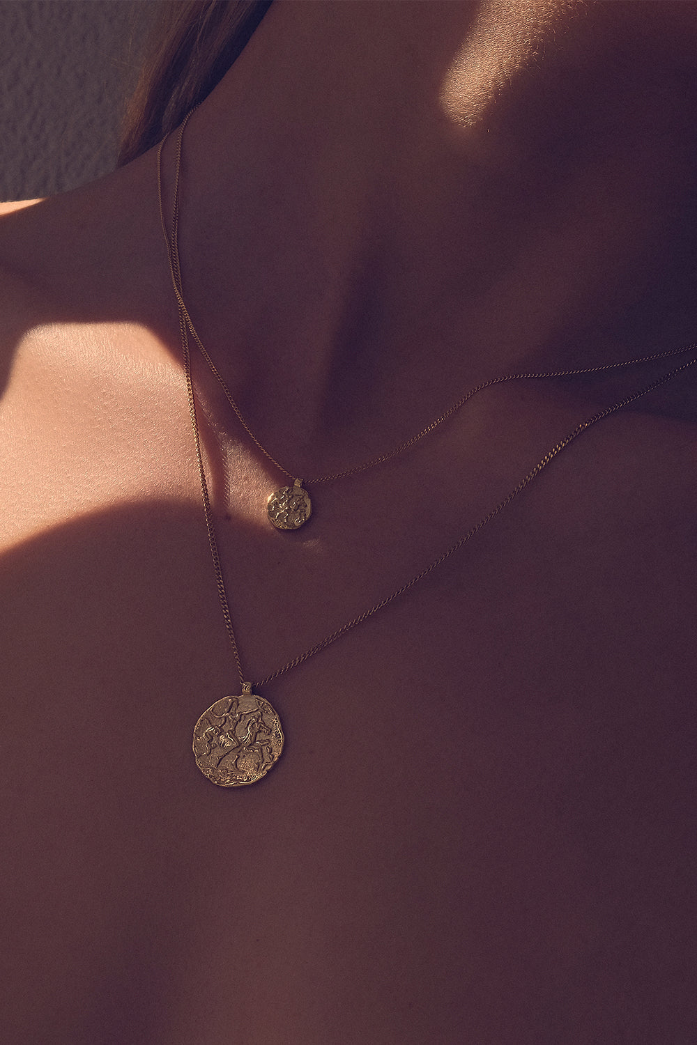 Mini Coin Necklace | 9K Yellow Gold| Natasha Schweitzer