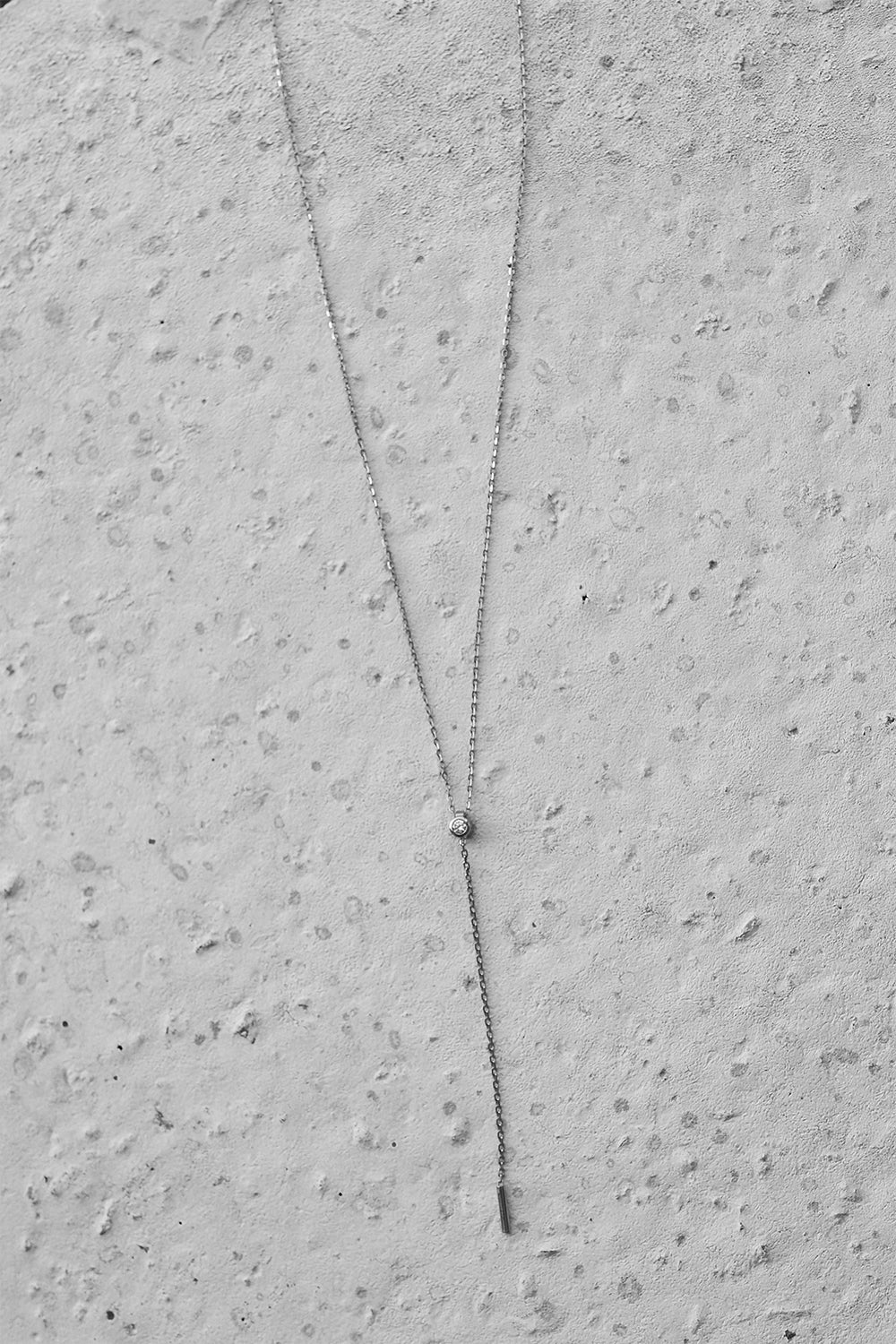 Diamond Lariat | 9K White Gold| Natasha Schweitzer