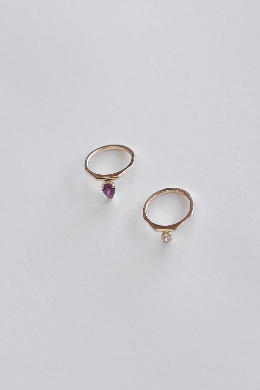 El Ring with Diamond | 9K Yellow Gold| Natasha Schweitzer