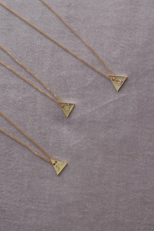 Air Element Necklace | 9K Gold | Natasha Schweitzer