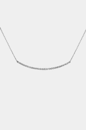 Georgia Diamond Bar Necklace | 18K White Gold | Natasha Schweitzer