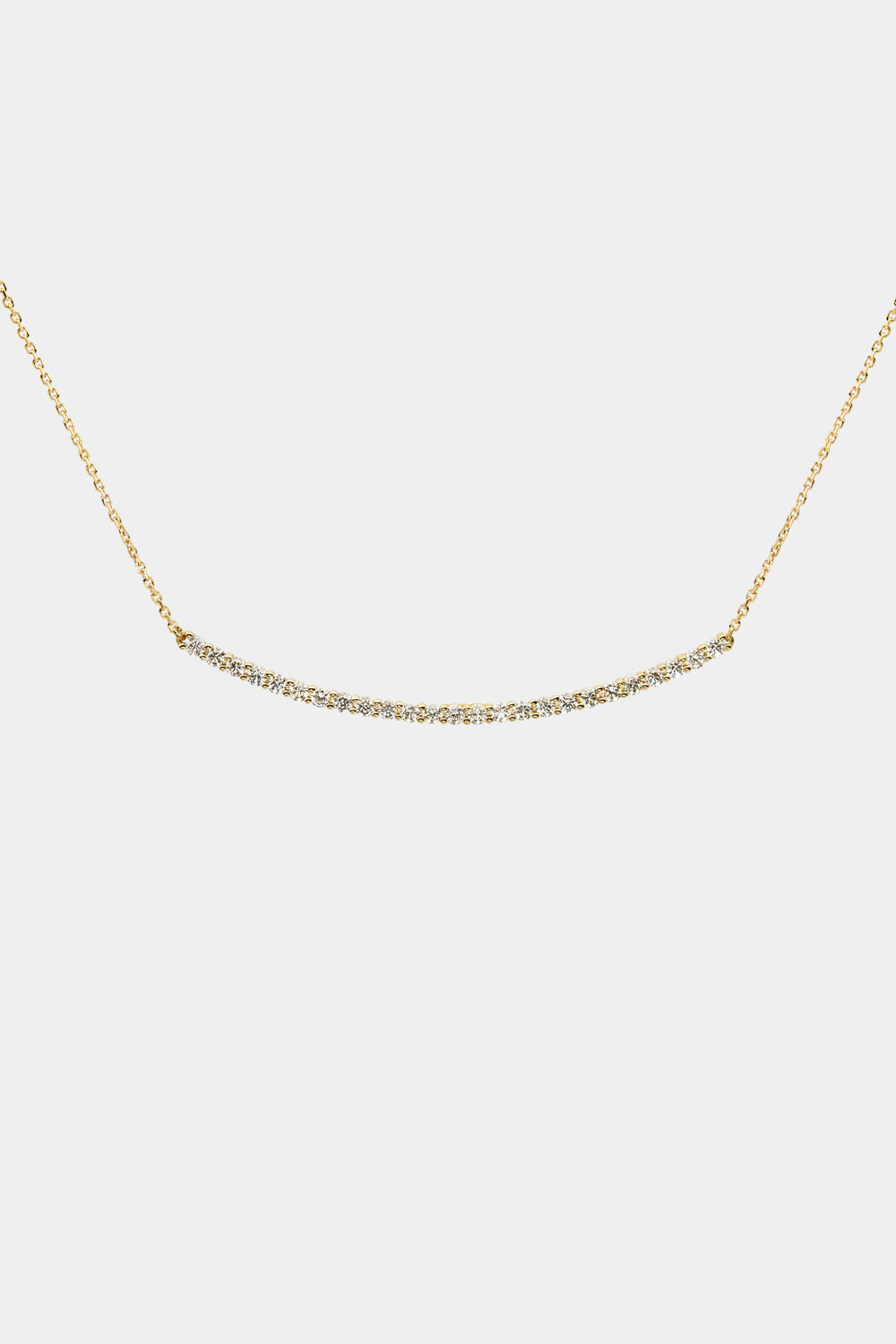 Georgia Diamond Bar Necklace | 18K Yellow Gold