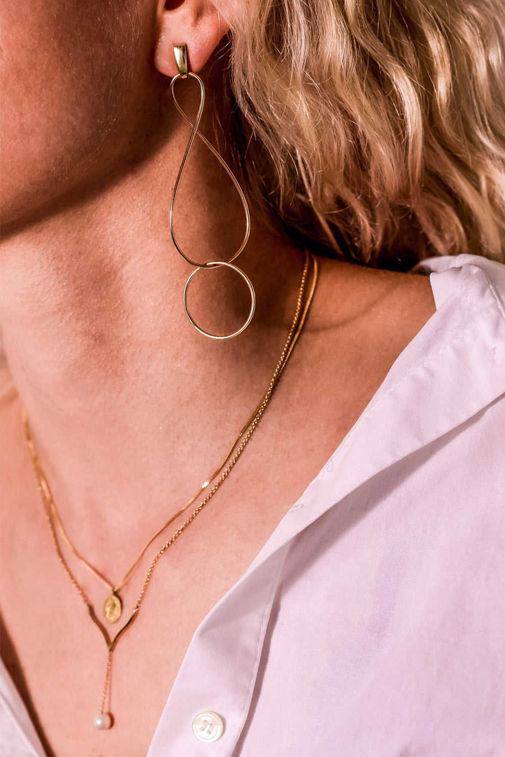 Infinity Twist Earrings | Gold Plated