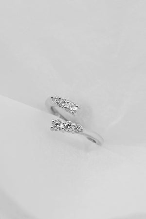 Janie Diamond Wrap Ring | White Gold | Natasha Schweitzer
