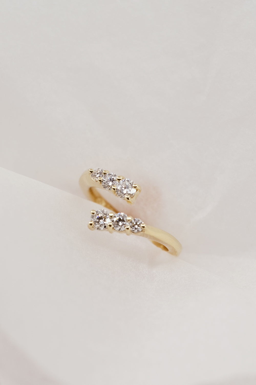 Janie Diamond Wrap Ring | Yellow Gold| Natasha Schweitzer