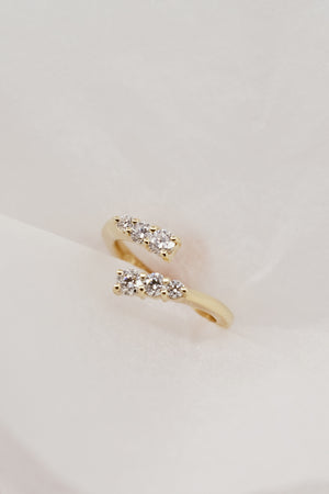Janie Diamond Wrap Ring | Yellow Gold | Natasha Schweitzer