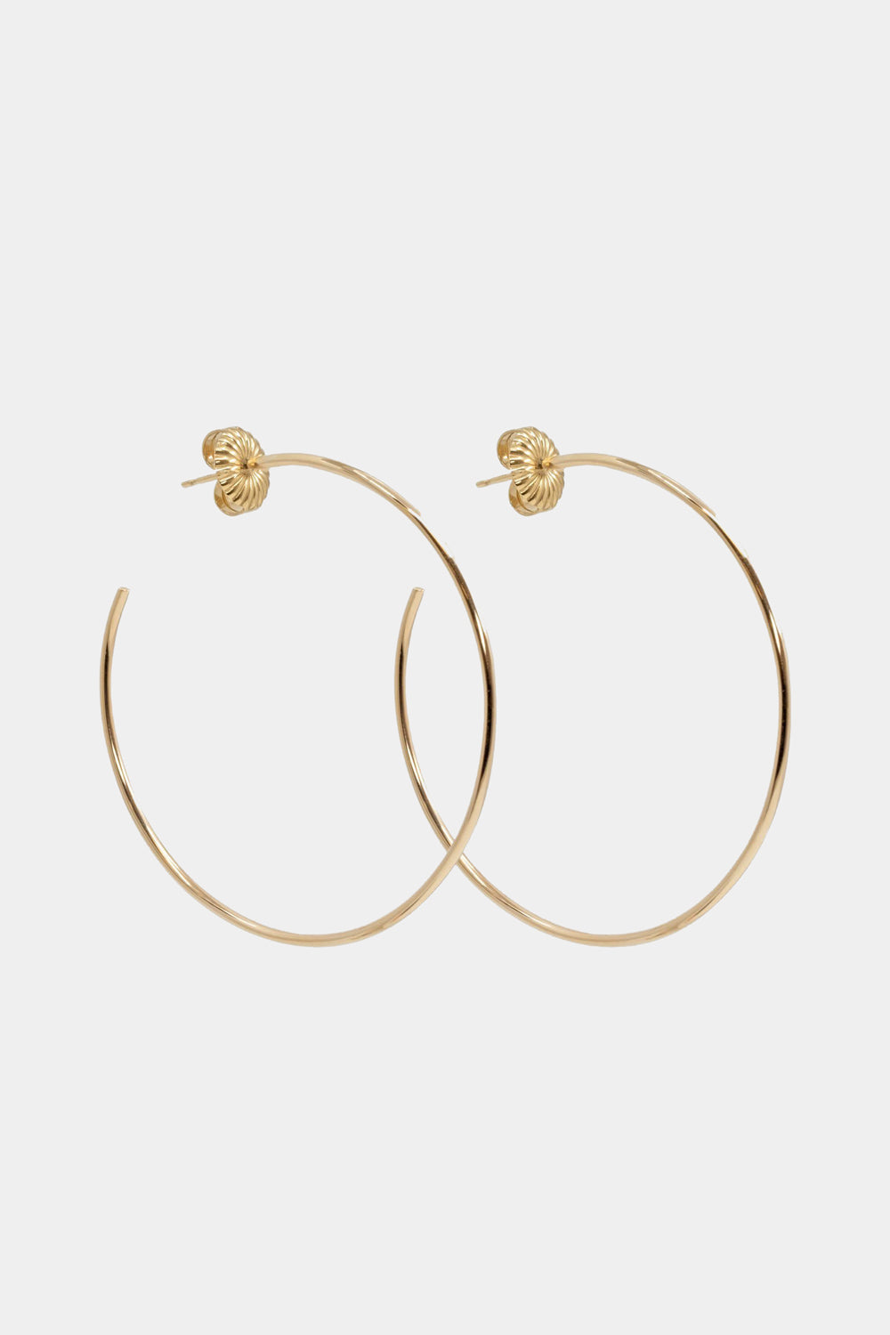 Solid Gold Hoops