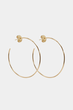 Large Hoop Earrings | 9K Yellow Gold | Natasha Schweitzer