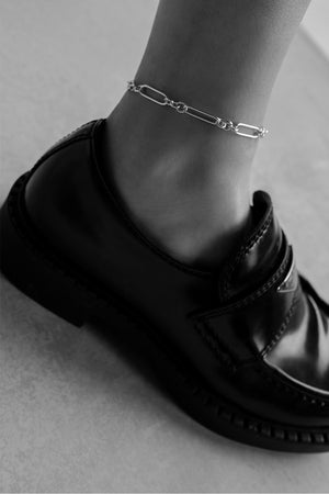 Lennox Anklet | Silver | Natasha Schweitzer