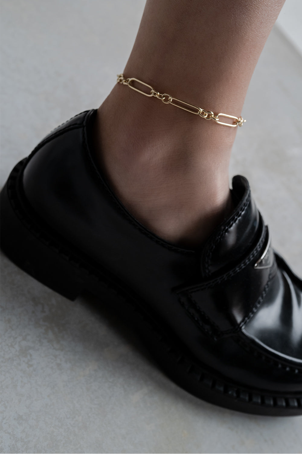 Large Lennox Anklet | 9K Yellow Gold| Natasha Schweitzer