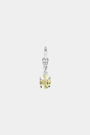 Oval Lemon Quartz Attachment | Silver | Natasha Schweitzer