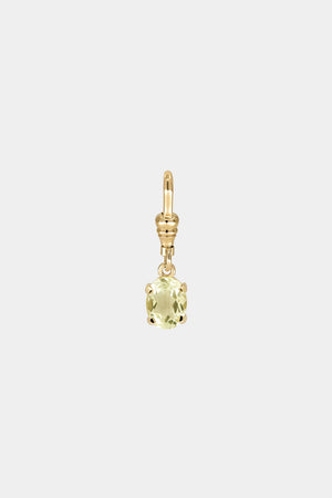 Oval Lemon Quartz Attachment | 9K Yellow Gold | Natasha Schweitzer