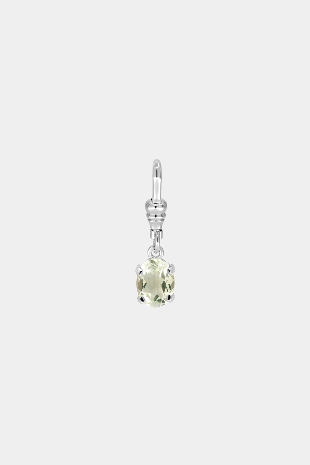 Oval Mint Quartz Attachment | Silver