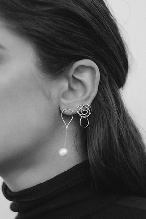 Mini Aqua Earrings | Silver | Natasha Schweitzer