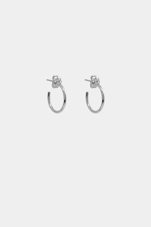 Mini Hoop Earrings | Silver | Natasha Schweitzer