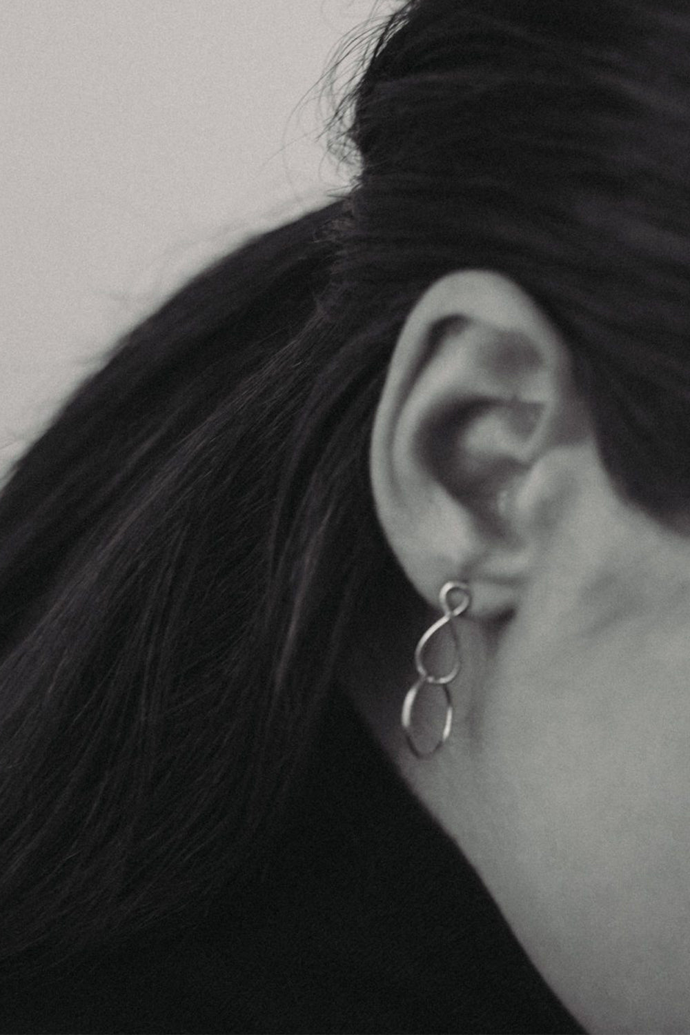 Mini Infinity Twist Earrings | Silver