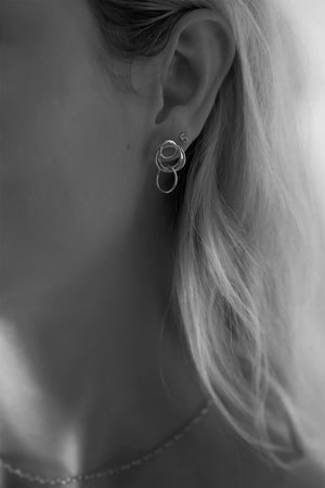 Mini Stevie Earrings | Silver | Natasha Schweitzer
