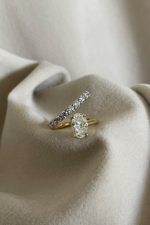Natasha Oval Diamond Wrap Ring | 18K Gold | Natasha Schweitzer